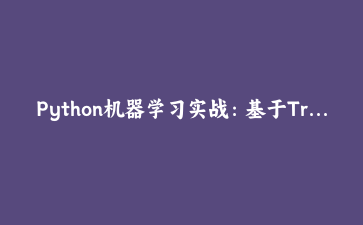 Python机器学习实战:基于Transformer的智能文本分类系统构建指南