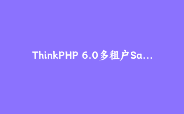 ThinkPHP 6.0多租户SaaS系统架构实战：从设计到部署完整指南