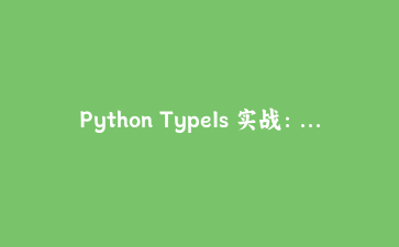 Python TypeIs 实战：编写精确类型守卫告别类型检查器的误判